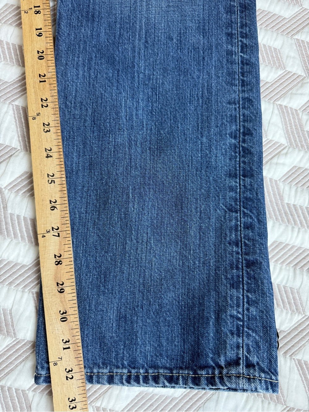 Polo Ralph Lauren Jeans 867 Classic Fit Blue Denim Mens 33x32 Vintage Style - Picture 5 of 8